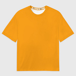 Футболка оверсайз мужская Цвет Шафран без рисунка, цвет: 3D-принт
