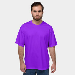 Футболка оверсайз мужская Фиолетовый, цвет: 3D-принт — фото 2