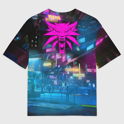 Мужская футболка оверсайз Cyberpunk 2077 Цири / 3D-принт – фото 2