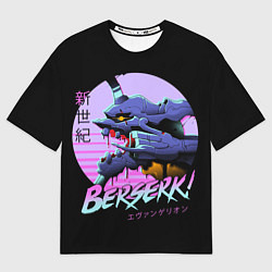 Мужская футболка оверсайз Evangelion