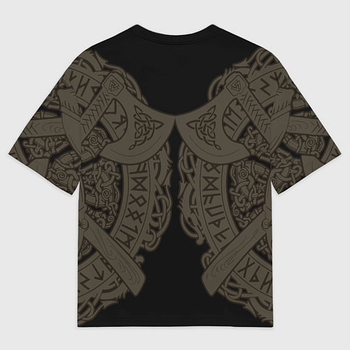 Мужская футболка оверсайз Воин / 3D-принт – фото 2