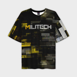 Мужская футболка оверсайз MILITECH камуфляж Cyberpunk 2077