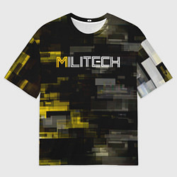 Мужская футболка оверсайз MILITECH камуфляж Cyberpunk 2077