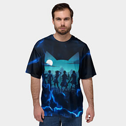 Футболка оверсайз мужская Fairy tail Хвост Феи, цвет: 3D-принт — фото 2