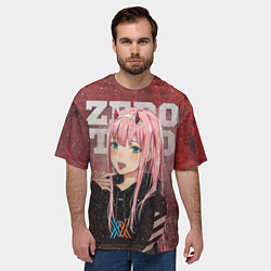 Футболка оверсайз мужская Zero Two, цвет: 3D-принт — фото 2