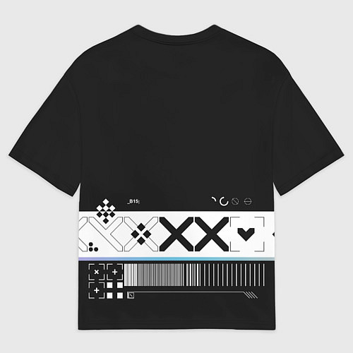 Мужская футболка оверсайз Desert Eagle: Printstream Black / 3D-принт – фото 2