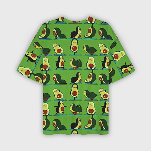 Мужская футболка оверсайз Авокадо Зарядка / 3D-принт – фото 2