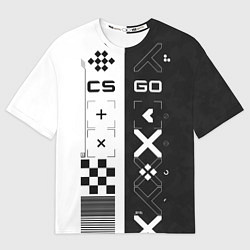 Футболка оверсайз мужская Printstream Поток информации, цвет: 3D-принт