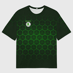 Футболка оверсайз мужская SKODA, цвет: 3D-принт