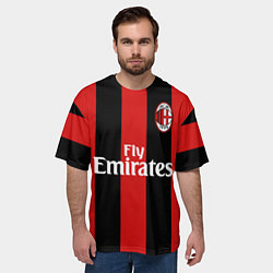 Футболка оверсайз мужская Форма Милан Бекхэм, цвет: 3D-принт — фото 2