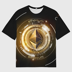 Мужская футболка оверсайз ETHEREUM ЭФИРИУМ