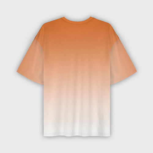 Мужская футболка оверсайз Лис и лисенок / 3D-принт – фото 2