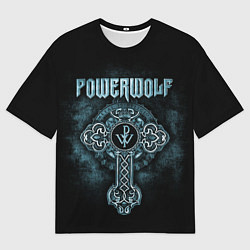 Футболка оверсайз мужская Powerwolf, цвет: 3D-принт