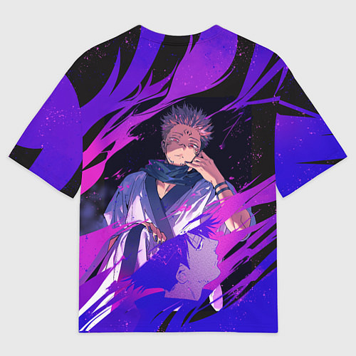 Мужская футболка оверсайз Магическая битва / 3D-принт – фото 2