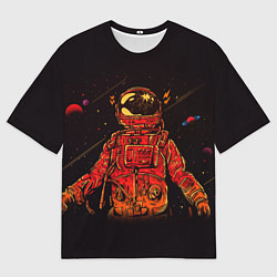 Мужская футболка оверсайз Отчаянный Космонавт