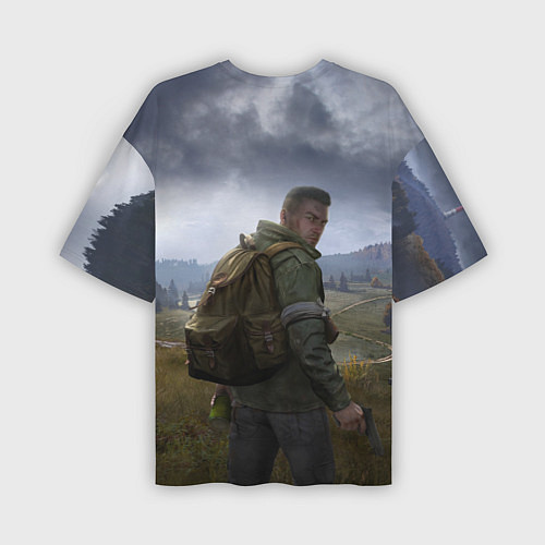 Мужская футболка оверсайз DAYZ POSTER ДЕЙЗИ ПОСТЕР Z / 3D-принт – фото 2