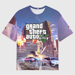 Мужская футболка оверсайз ЭКШЕН Grand Theft Auto V