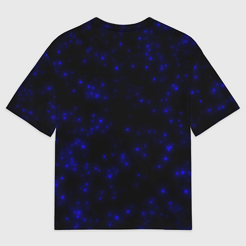 Мужская футболка оверсайз Неоновые бабочки / 3D-принт – фото 2