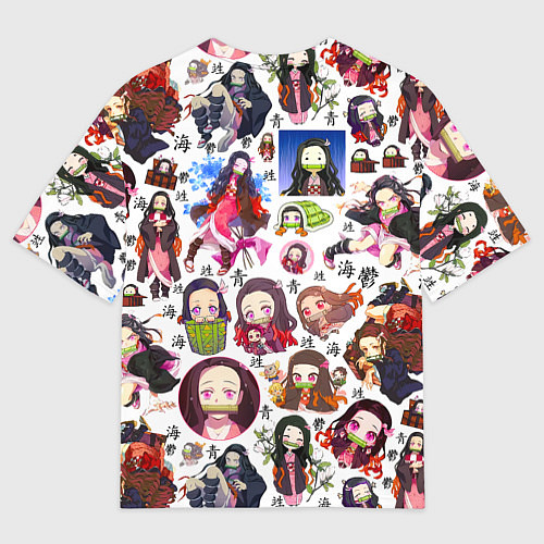 Мужская футболка оверсайз НЕЗУКО / 3D-принт – фото 2