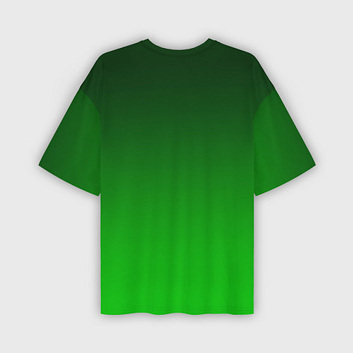 Мужская футболка оверсайз Девушка лепрекон в зеленом / 3D-принт – фото 2