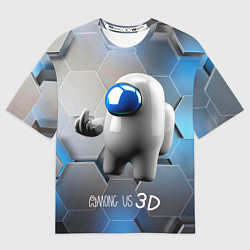 Футболка оверсайз мужская Among Us 3D, цвет: 3D-принт