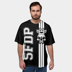 Футболка оверсайз мужская Five Finger Death Punch 2, цвет: 3D-принт — фото 2