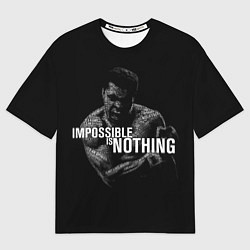 Мужская футболка оверсайз Возможно Всё Мухаммед Али