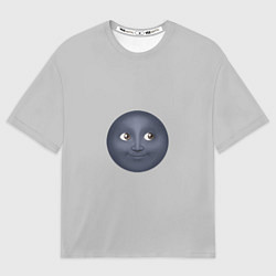 Мужская футболка оверсайз Темная луна