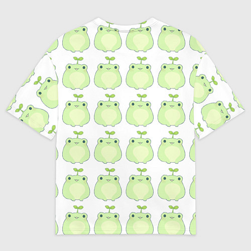 Мужская футболка оверсайз Лягушки-росточки / 3D-принт – фото 2