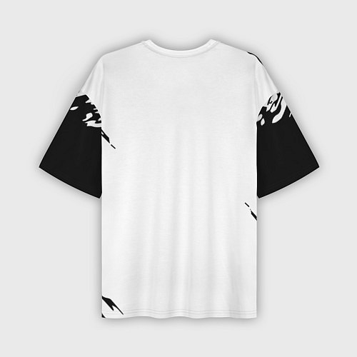Мужская футболка оверсайз Черный клеывер аниме / 3D-принт – фото 2