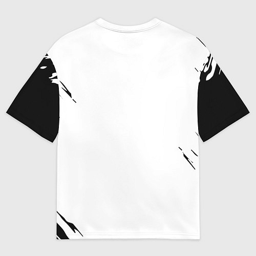 Мужская футболка оверсайз Черный клеывер аниме / 3D-принт – фото 2