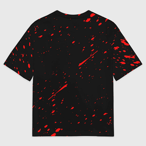 Мужская футболка оверсайз ЧЕРНЫЙ КЛЕВЕР АНИМЕ, / 3D-принт – фото 2