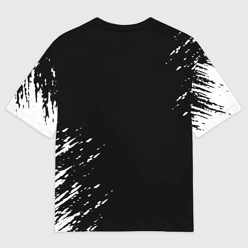 Мужская футболка оверсайз Черный клевер / 3D-принт – фото 2