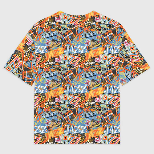 Мужская футболка оверсайз Jazz / 3D-принт – фото 2