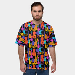Футболка оверсайз мужская Джаз, цвет: 3D-принт — фото 2