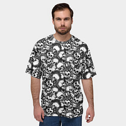 Футболка оверсайз мужская Punks not Dead, цвет: 3D-принт — фото 2