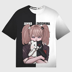 Футболка оверсайз мужская MONOKUMA JUNKO, цвет: 3D-принт