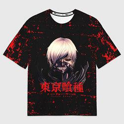 Футболка оверсайз мужская Токийский гуль Tokyo Ghoul, цвет: 3D-принт