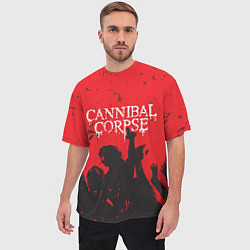 Футболка оверсайз мужская Cannibal Corpse Труп Каннибала Z, цвет: 3D-принт — фото 2