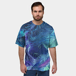 Футболка оверсайз мужская Абстракция, цвет: 3D-принт — фото 2