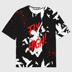 Мужская футболка оверсайз HAIKYU ВОЛЕЙБОЛ