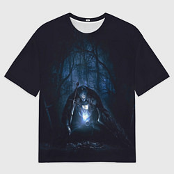 Футболка оверсайз мужская Странник в лесу, цвет: 3D-принт