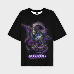 Мужская футболка оверсайз Dark souls Abyss walker