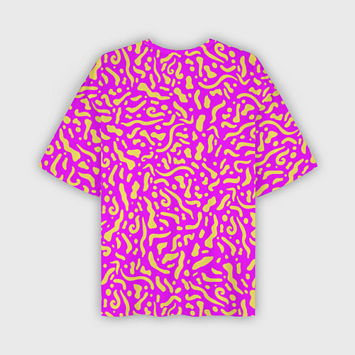 Мужская футболка оверсайз Абстрактные узоры / 3D-принт – фото 2