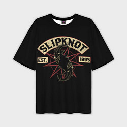 Мужская футболка оверсайз Slipknot 1995