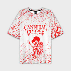 Мужская футболка оверсайз Cannibal corpse