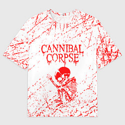 Мужская футболка оверсайз Cannibal corpse