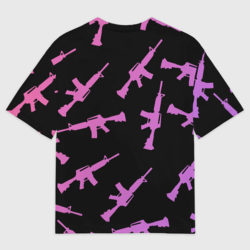 Мужская футболка оверсайз М4А1 / 3D-принт – фото 2