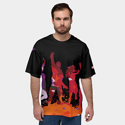 Футболка оверсайз мужская Танцы, цвет: 3D-принт — фото 2