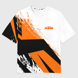 Футболка оверсайз мужская KTM КТМ Z, цвет: 3D-принт